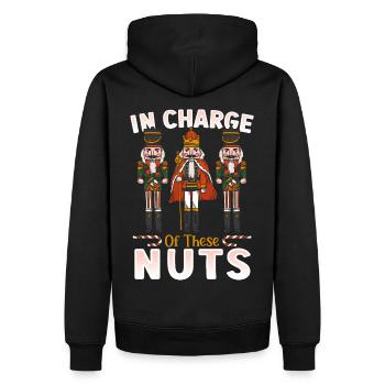 In Charge Of These Nuts Nutcracker Ballet - Männer Premium Bio Hoodie - Schwarz - Hinten - Nico (187cm)