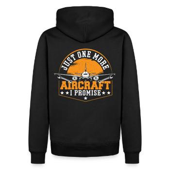 Juste un avion de plus que je promets mécanicien aéronautique - Sweat à capuche Premium bio Homme - noir - Dos - Nico (187cm)
