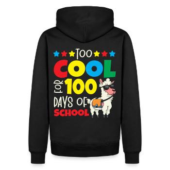 Too Cool For 100 Days Of School - Men’s Premium Organic Hoodie - black - Back - Nico (187cm)