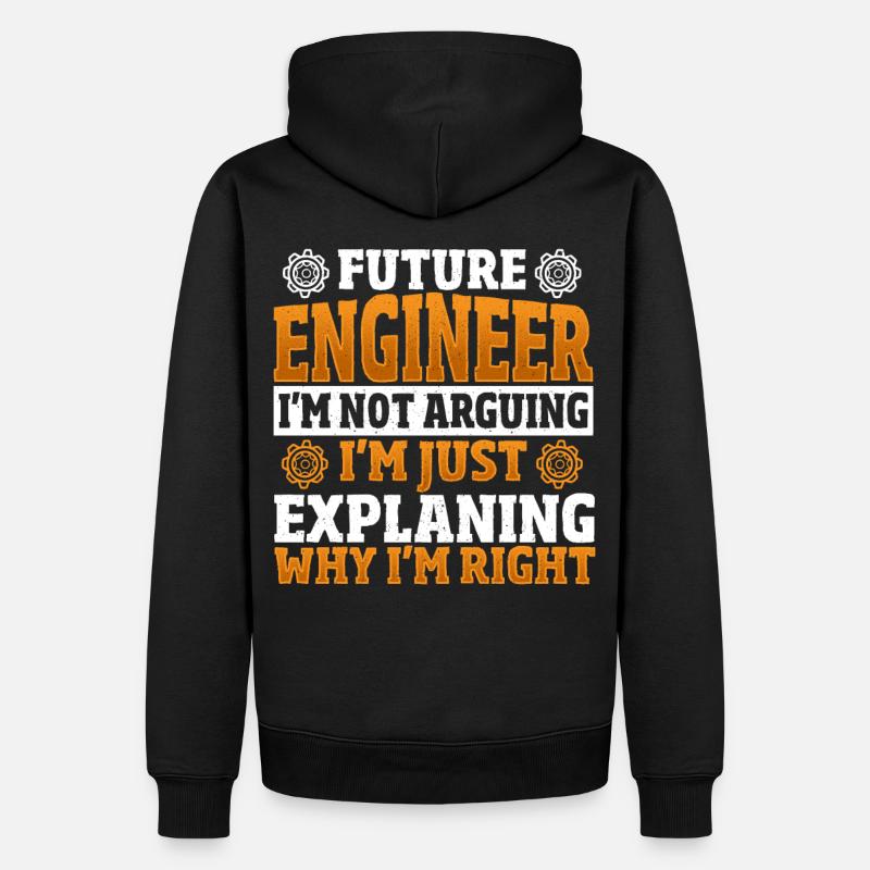 Future Engineer Mechanical Engineering Mechanical - Männer Premium Bio Hoodie - Schwarz