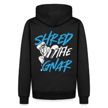 Shred The Gnar Snowboarding Snowboarder - Sweat à capuche Premium bio Homme - noir - Dos - Nico (187cm)