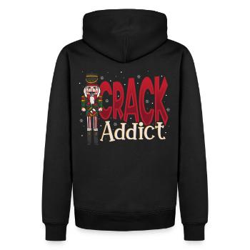 Crack Addict Nutcracker Christmas Squad Ballet - Männer Premium Bio Hoodie - Schwarz - Hinten - Nico (187cm)