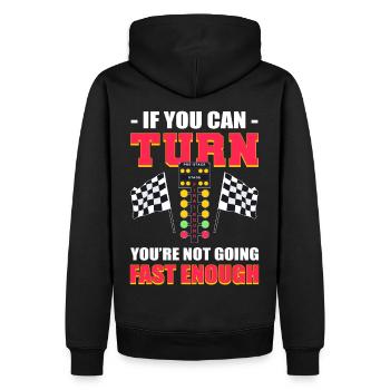 Pas assez rapide Drag Racing Drag Race Sport automobile - Sweat à capuche Premium bio Homme - noir - Dos - Nico (187cm)