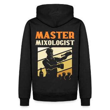 Master Mixologist Bartender Barkeeper - Männer Premium Bio Hoodie - Schwarz - Hinten - Nico (187cm)