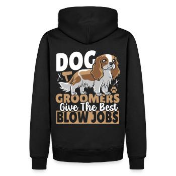 Toiletteurs pour chiens Toiletteurs pour chiens - Sweat à capuche Premium bio Homme - noir - Dos - Nico (187cm)