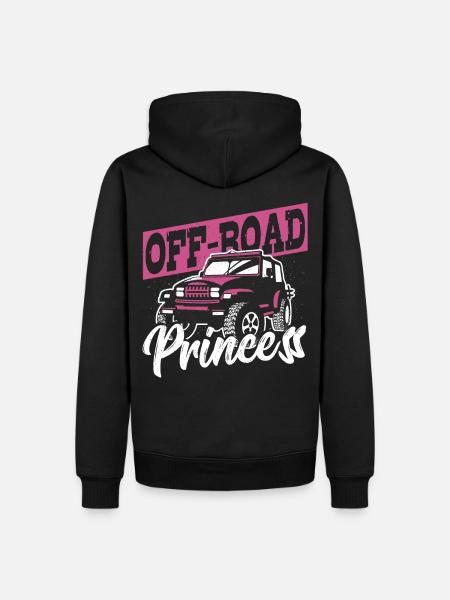 Off-Road Princess Offroading Off-Roading - Ekologiczna męska bluza z kapturem Premium - czarny
