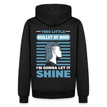 Ce petit mulet à moi, je vais le laisser briller - Sweat à capuche Premium bio Homme - noir - Dos - Nico (187cm)