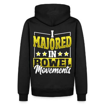 Gastroenterologie Gastroenterologe - Männer Premium Bio Hoodie - Schwarz - Hinten - Nico (187cm)