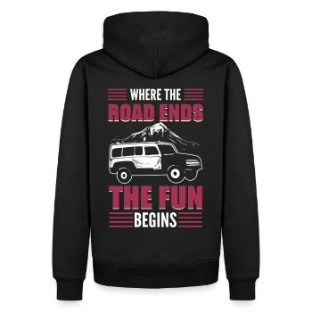 Offroader Offroading Off-Roading Off-Road Rennen - Männer Premium Bio Hoodie - Schwarz - Hinten - Nico (187cm)