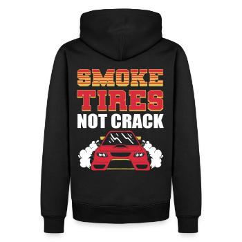 Dérive Course de voitures à la dérive Burnout extrêmes - Sweat à capuche Premium bio Homme - noir - Dos - Nico (187cm)