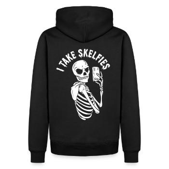 Technicien en radiologie Technologie de radiologie - Sweat à capuche Premium bio Homme - noir - Dos - Nico (187cm)