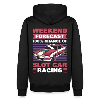 Slot Car Rennen Slot Car Race Slotcar Rennen - Männer Premium Bio Hoodie - Schwarz - Hinten - Nico (187cm)