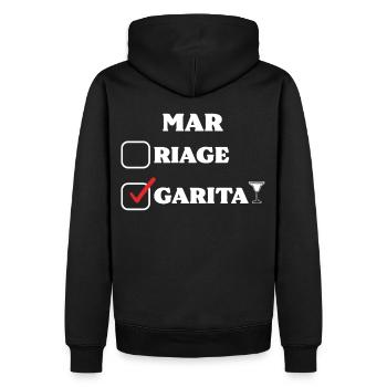 Marriage Margarita Margaritas Cocktail Drink - Männer Premium Bio Hoodie - Schwarz - Hinten - Nico (187cm)