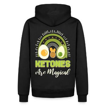 Ketones Are Magical Keto Diet Keto - Männer Premium Bio Hoodie - Schwarz - Hinten - Nico (187cm)