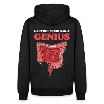 Gastroenterology Genius Gastroenterology - Men’s Premium Organic Hoodie - black - Back - Nico (187cm)