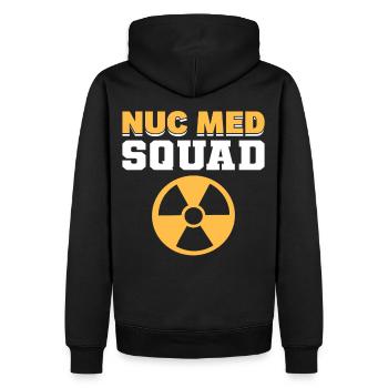Technologue en médecine nucléaire Nuc Med Squad - Sweat à capuche Premium bio Homme - noir - Dos - Nico (187cm)