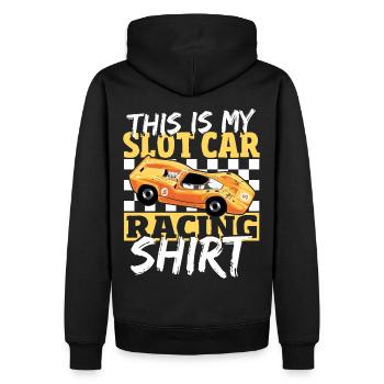 Slot Car Rennen Slot Car Race Slotcar Rennen - Männer Premium Bio Hoodie - Schwarz - Hinten - Nico (187cm)