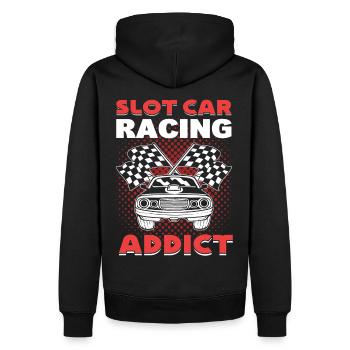 Slot Car Rennen Slot Car Race Slotcar Rennen - Männer Premium Bio Hoodie - Schwarz - Hinten - Nico (187cm)