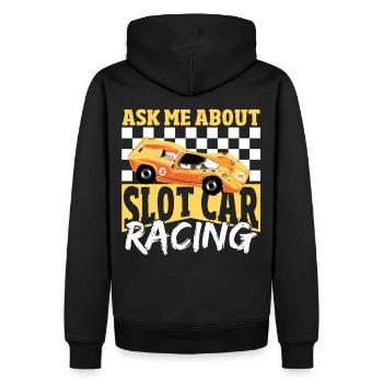 Slot Car Rennen Slot Car Race Slotcar Rennen - Männer Premium Bio Hoodie - Schwarz - Hinten - Nico (187cm)
