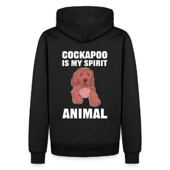 Cockapoo Is My Spirit Animal Cockapoo Dog - Männer Premium Bio Hoodie - Schwarz - Hinten - Nico (187cm)