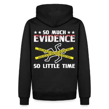 Criminalistique Criminalistique - Sweat à capuche Premium bio Homme - noir - Dos - Nico (187cm)