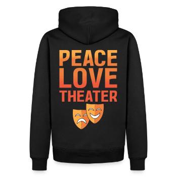 Théâtre Broadway Musical Lovers - Sweat à capuche Premium bio Homme - noir - Dos - Nico (187cm)