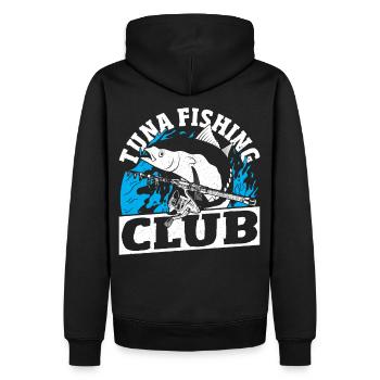 Club de pêche au thon Thon - Sweat à capuche Premium bio Homme - noir - Dos - Nico (187cm)