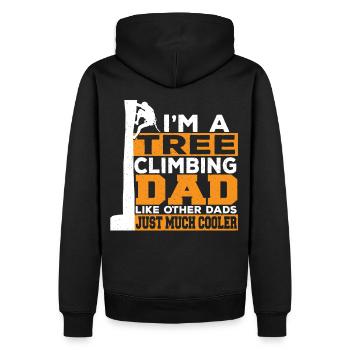 I'm A Tree Climbing Dad Like Other Dads Just - Men’s Premium Organic Hoodie - black - Back - Nico (187cm)