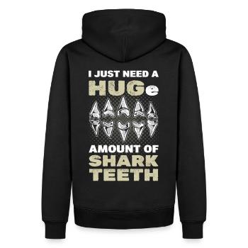 J’ai juste besoin d’une énorme quantité de - Sweat à capuche Premium bio Homme - noir - Dos - Nico (187cm)