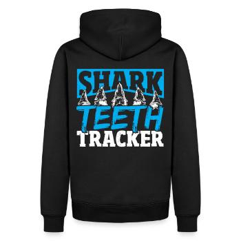 Shark Teeth Tracker Shark Teeth Collector Fossil - Men’s Premium Organic Hoodie - black - Back - Nico (187cm)