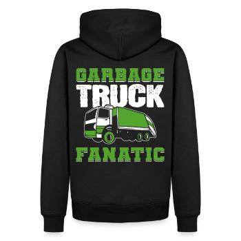 Fanatiques de camions à ordures Camion à ordures Camion à ordures - Sweat à capuche Premium bio Homme - noir - Dos - Nico (187cm)