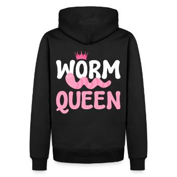 Worm Queen Élevage Vermiculture Éleveur de vers - Sweat à capuche Premium bio Homme - noir - Dos - Nico (187cm)