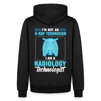 I'm Not An X-Ray Technician I Am A Radiology - Men’s Premium Organic Hoodie - black - Back - Nico (187cm)