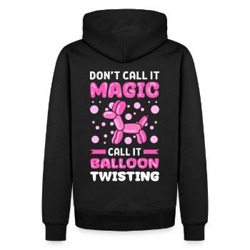 N’appelez pas cela de la magie, mais - Sweat à capuche Premium bio Homme - noir - Dos - Nico (187cm)