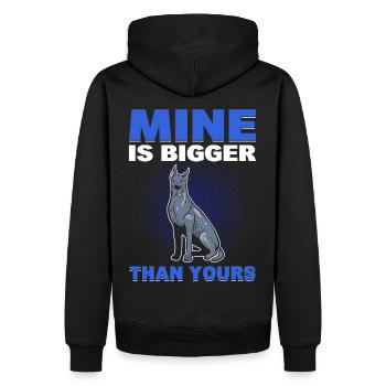 Le mien est plus grand que votre dogue allemand - Sweat à capuche Premium bio Homme - noir - Dos - Nico (187cm)