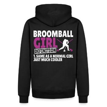 Fille de ballon-balai comme fille normale juste beaucoup plus cool - Sweat à capuche Premium bio Homme - noir - Dos - Nico (187cm)