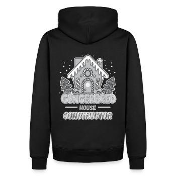 Lebkuchen Haus Konstrukteur Hersteller Geschenk - Männer Premium Bio Hoodie - Schwarz - Hinten - Nico (187cm)