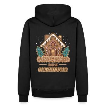 Lebkuchen Haus Konstrukteur Hersteller Geschenk - Männer Premium Bio Hoodie - Schwarz - Hinten - Nico (187cm)