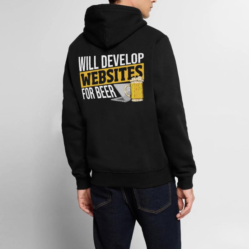 Will Develop Websites For Beer Web Developer Männer Premium Bio Hoodie
