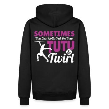 Majorette Marching Band Art Dancer Twirler - Sweat à capuche Premium bio Homme - noir - Dos - Nico (187cm)