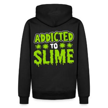 Accro au Slime Slime Liquide de bricolage - Sweat à capuche Premium bio Homme - noir - Dos - Nico (187cm)