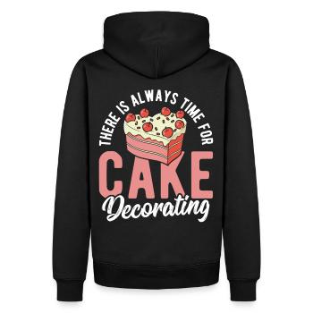 Konditorin Konditorin Gum Paste Tortendekoration - Männer Premium Bio Hoodie - Schwarz - Hinten - Nico (187cm)