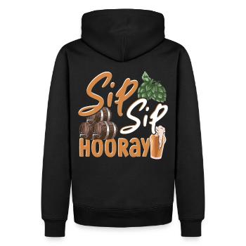 Herzen Craft Beer Bierbrauen Bierbrauer - Männer Premium Bio Hoodie - Schwarz - Hinten - Nico (187cm)