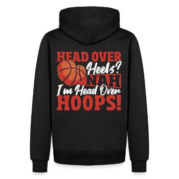 La Saint-Valentin Love Basket Basketball Must Haves pour - Sweat à capuche Premium bio Homme - noir - Dos - Nico (187cm)