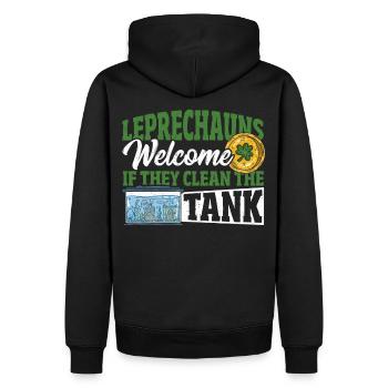 Aquarist Fischsammler Fischhaltung St. Patricks - Männer Premium Bio Hoodie - Schwarz - Hinten - Nico (187cm)