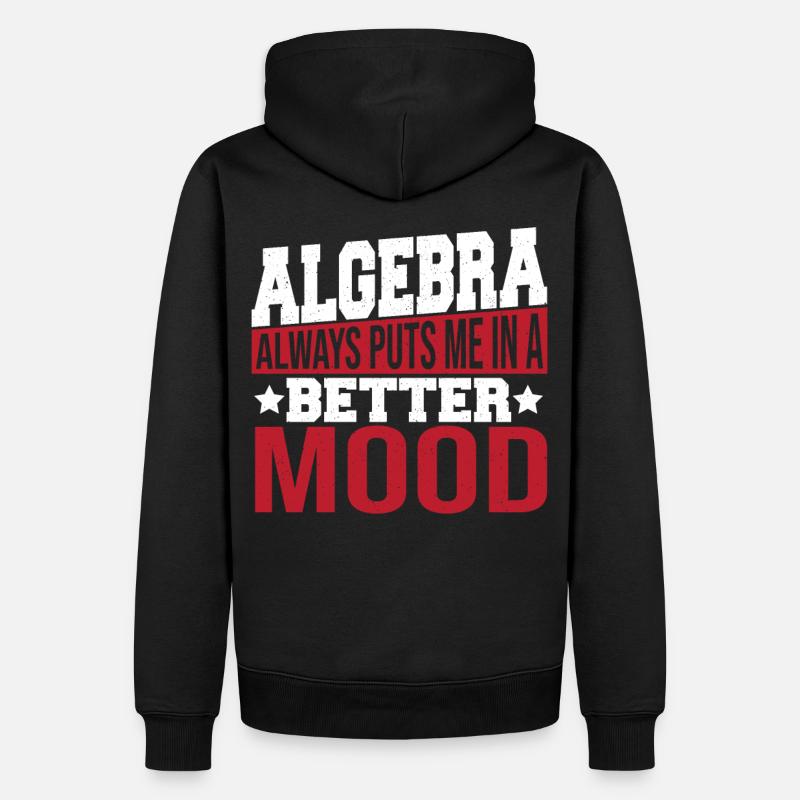 Formeln Mathe-Lehrer Algrebra - Männer Premium Bio Hoodie - Schwarz