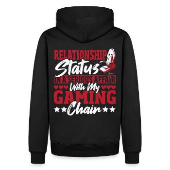 Gamer-Geschenke für Teenager-Jungen Videospiele - Männer Premium Bio Hoodie - Schwarz - Hinten - Nico (187cm)