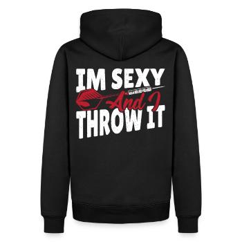 Amateurs de fléchettes Tir sportif sur cible - Sweat à capuche Premium bio Homme - noir - Dos - Nico (187cm)