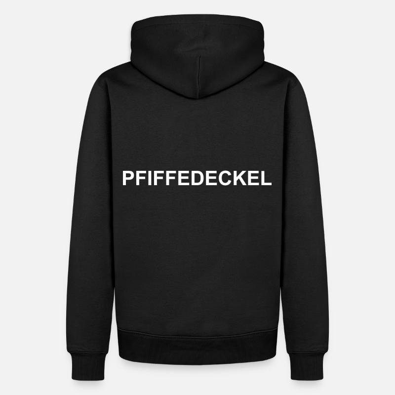 Pfiffedeckel Schlitzohr - Männer Premium Bio Hoodie - Schwarz