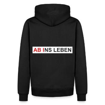 Abi Abitur Départ pour la vie - Sweat à capuche Premium bio Homme - noir - Dos - Nico (187cm)